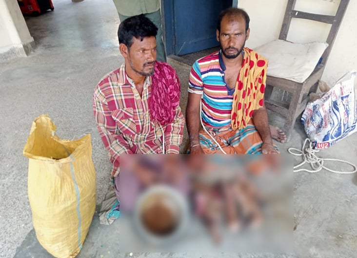সুন্দরবনে হরিণের মাথাসহ দুই শিকারি আটক