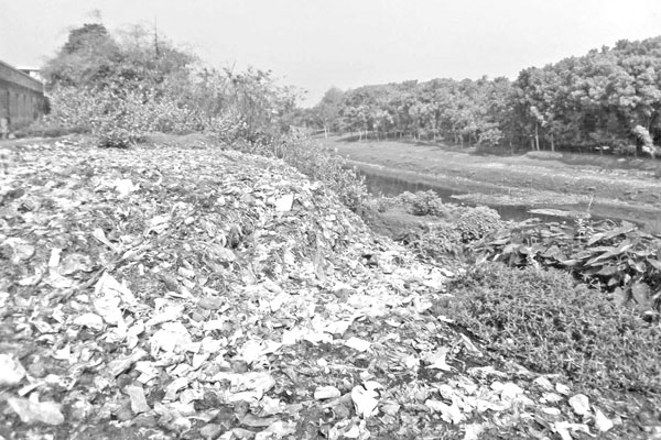 বর্জ্যে দূষিত মাথাভাঙ্গার পানি
