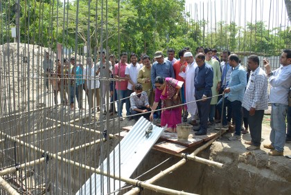 বেরোবির প্রধান ফটকের নির্মাণ কাজের উদ্বোধন