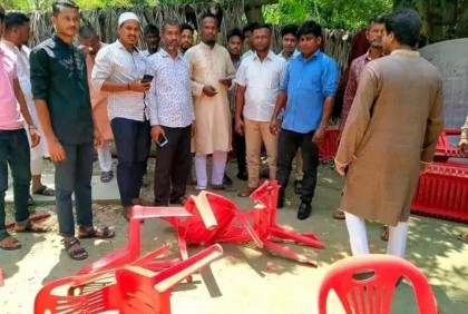 ভোলায় বিএনপির অবস্থান কর্মসূচিতে হামলার অভিযোগ