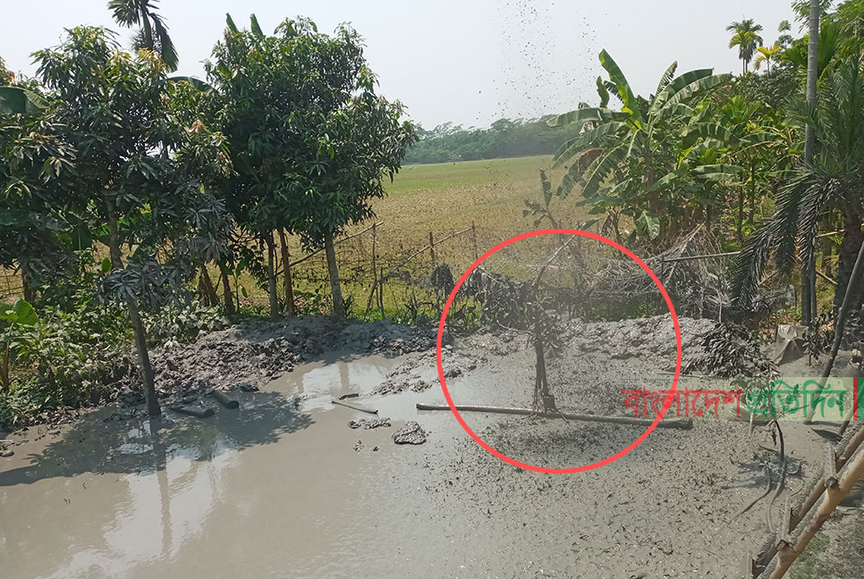 গভীর নলকূপ বসাতে গিয়ে মিললো গ্যাসের সন্ধান