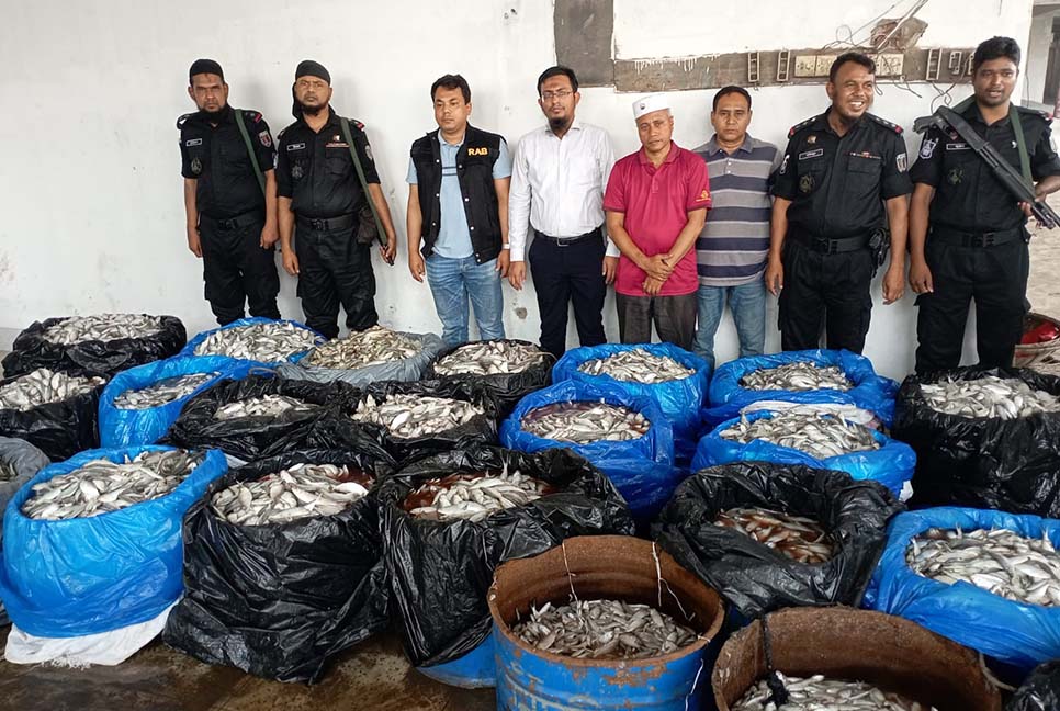 যাত্রাবাড়ীতে ২৬১৭ কেজি জাটকা ইলিশ জব্দ, জরিমানা ১৮ লাখ