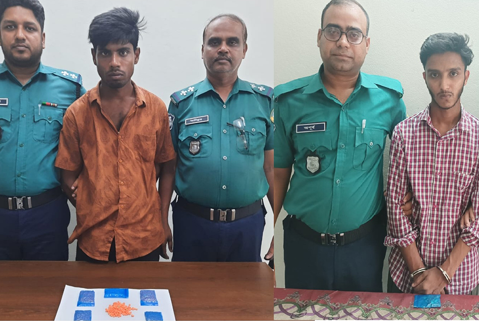 বরিশালে পুলিশের অভিযানে ইয়াবাসহ আটক ২