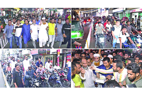 বরিশালে আওয়ামী লীগ প্রার্থী ও মেয়র সাদিকের পক্ষে পাল্টাপাল্টি কর্মসূচি