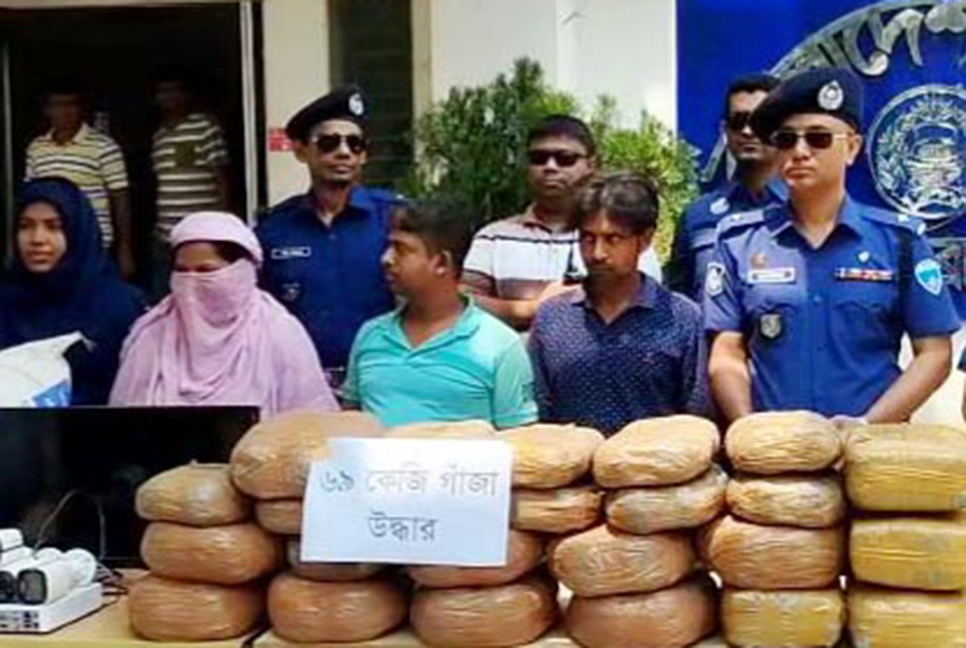 কসবায় নারীসহ তিন মাদক পাচারকারী আটক