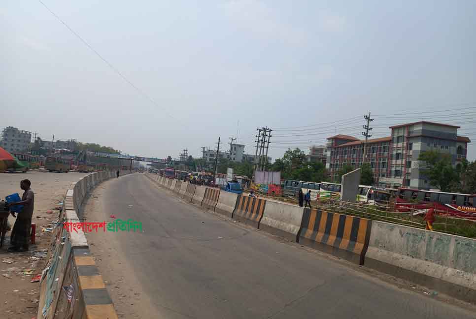 কালিয়াকৈরে ঢাকা-টাঙ্গাইল মহাসড়কে যানজট নেই
