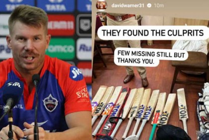 উদ্ধার হলো চুরি হওয়া ওয়ার্নারদের সেই ব্যাট-প্যাড! তবে...
