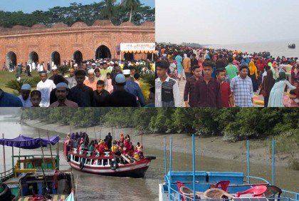 বাগেরহাটে সুন্দরবনসহ বিভিন্ন স্পটে পর্যটকদের ভিড়