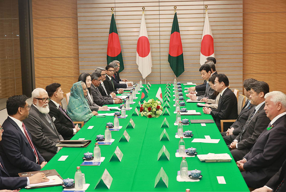 শেখ হাসিনা-ফুমিও কিশিদার মধ্যে দ্বিপাক্ষিক আলোচনা