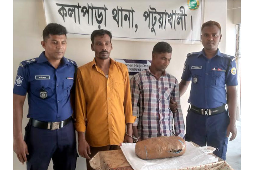 
কলাপাড়ায় গাঁজাসহ গ্রেফতার ২