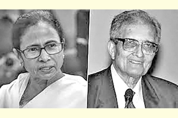 অমর্ত্য সেনের বাড়িতে বুলডোজার এলে আমি বুক পেতে দেব : মমতা