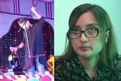 মঞ্চে উঠে নোবেলের উচ্ছৃঙ্খল আচরণ নিয়ে যা বললেন স্ত্রী সালসাবিল