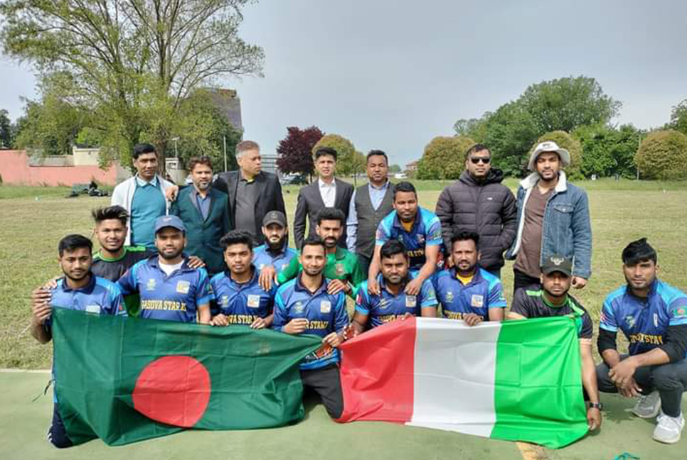 ইতালির পাদোভায় টি-টোয়েন্টি ক্রিকেট টুর্নামেন্ট উদ্বোধন