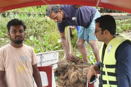 হালদায় অভিযান, ৩ হাজার মিটার ঘেরা জাল জব্দ

