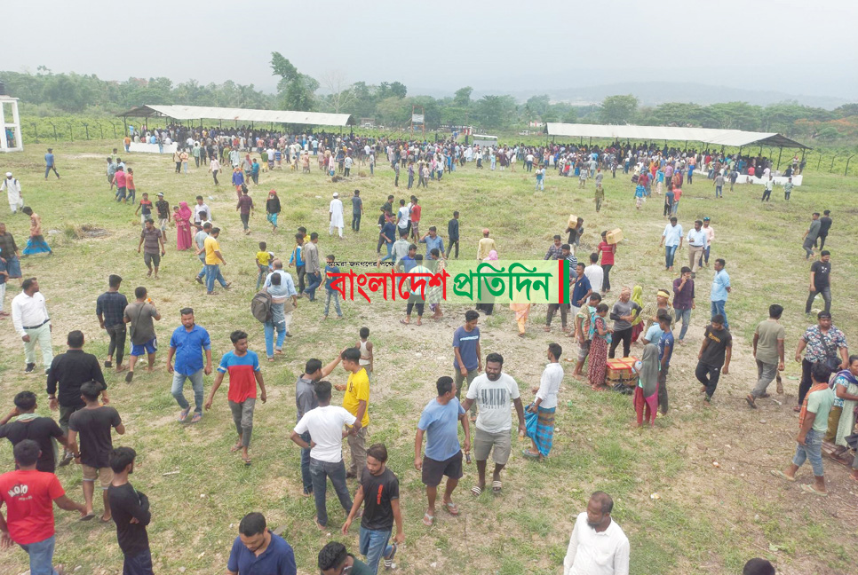 ভোলাগঞ্জ সীমান্ত হাটে বাণিজ্যিক কার্যক্রম শুরু

