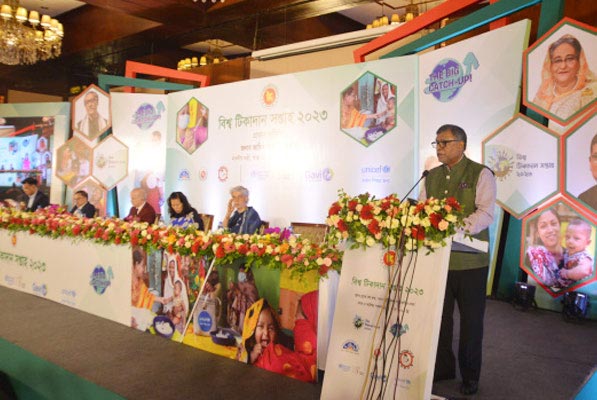 বিশ্ব টিকাদান সপ্তাহের উদ্বোধন 