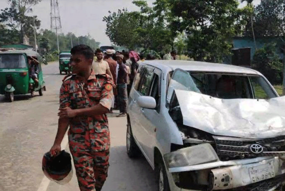 হবিগঞ্জে প্রাইভেটকার-অটোরিকশার সংঘর্ষে নিহত ২