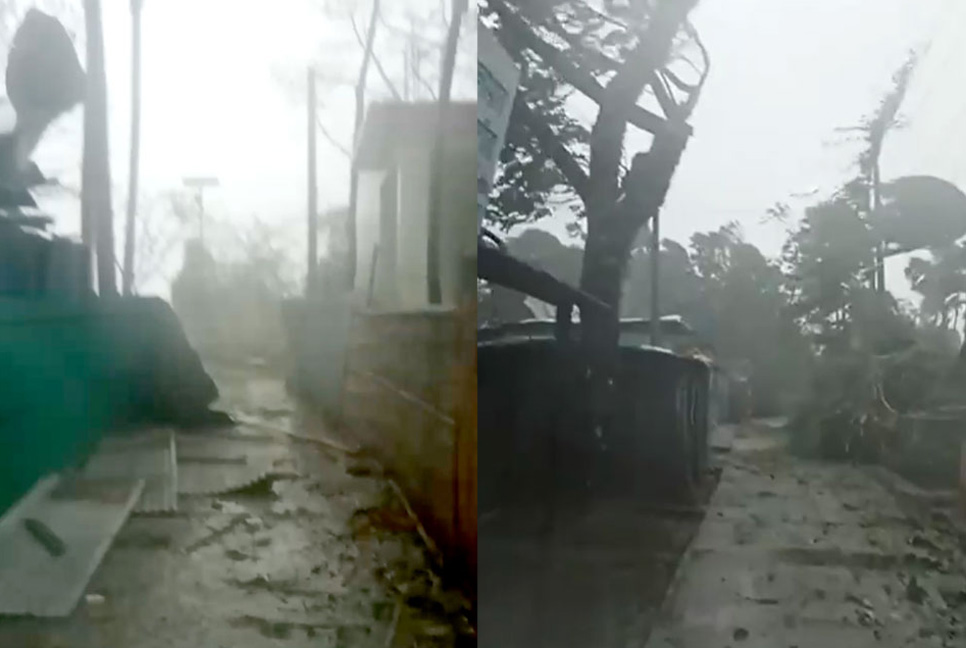 সেন্টমার্টিনে মোখার তাণ্ডব


