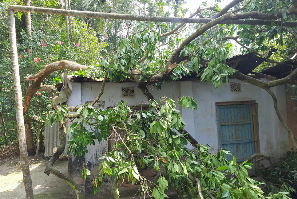 রংপুরে ঝড়ে সহস্রাধিক ঘর ক্ষতিগ্রস্ত