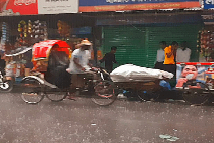 তীব্র তাপদাহের পর সিলেটে স্বস্তির বৃষ্টি

