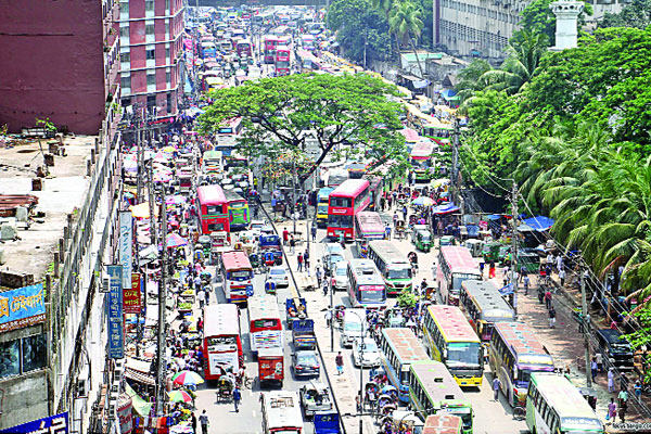 তীব্র যানজট