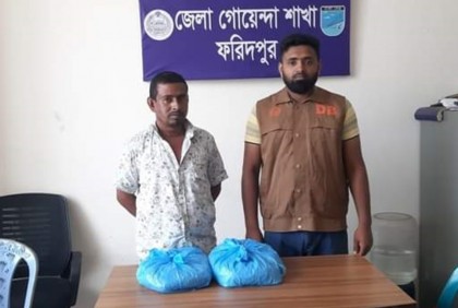 ভাঙ্গায় গাঁজাসহ এক মাদক বিক্রেতা গ্রেফতার