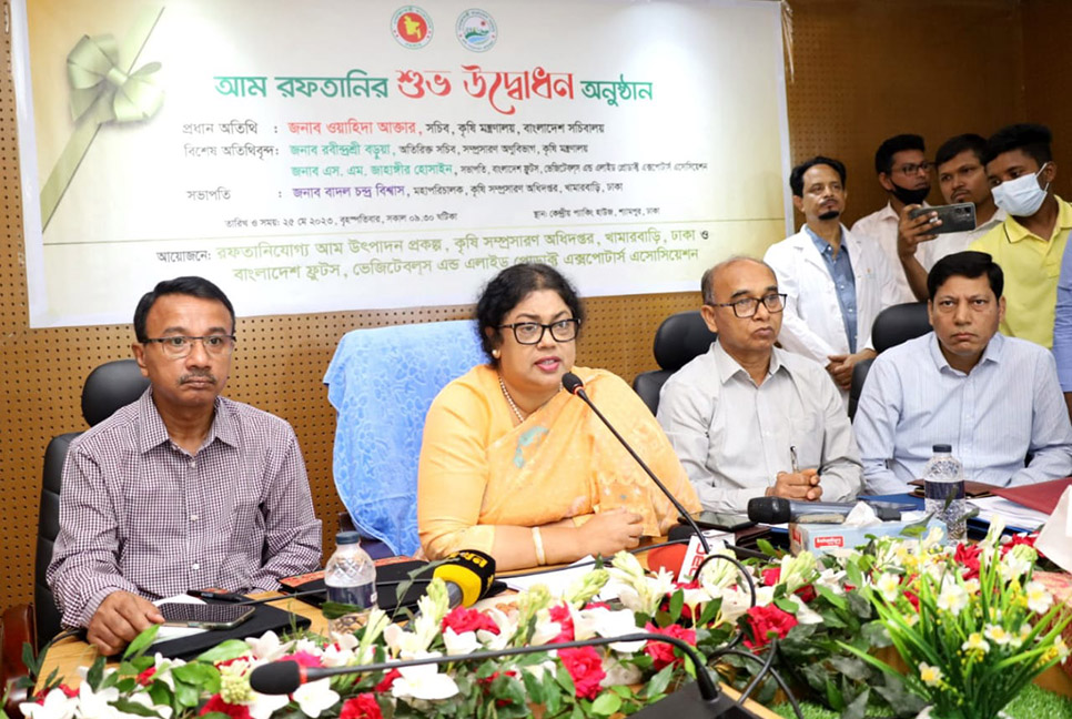 আম রপ্তানির লক্ষ্যমাত্রা ৪০০০ টন

