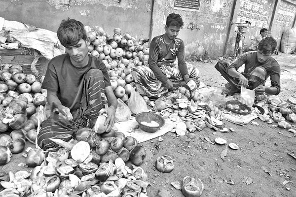 গরমে কদর বেড়েছে তালশাঁসের