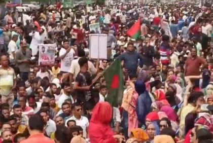নয়াপল্টনে বিএনপির জনসমাবেশ শুরু