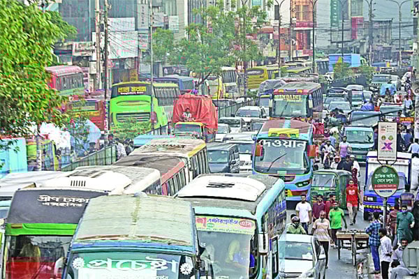 যানজটে সীমাহীন ভোগান্তি