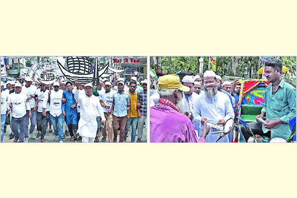 ভোটারের দ্বারে দ্বারে প্রার্থীরা