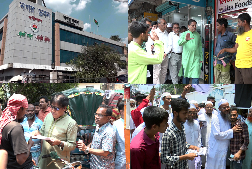 প্রচণ্ড তাপদাহে ক্লান্তিহীন প্রচারণা মেয়র প্রার্থীদের