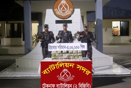 চোরাকারবারিদের ফেলে যাওয়া বস্তা থেকে তিন লাখ ইয়াবা উদ্ধার