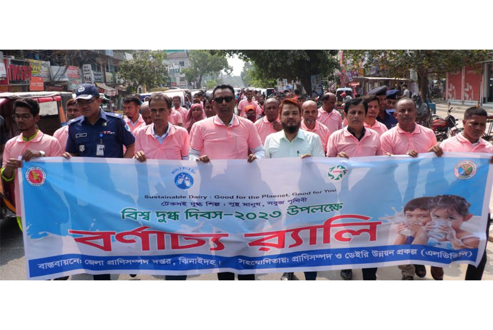 ঝিনাইদহে বিশ্ব দুগ্ধ দিবস পালিত