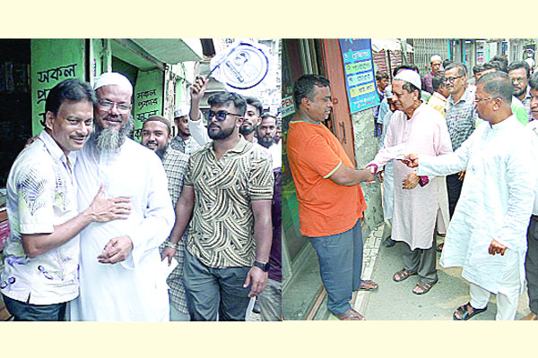 ভোট চাইছেন নানা প্রতিশ্রুতি দিয়ে