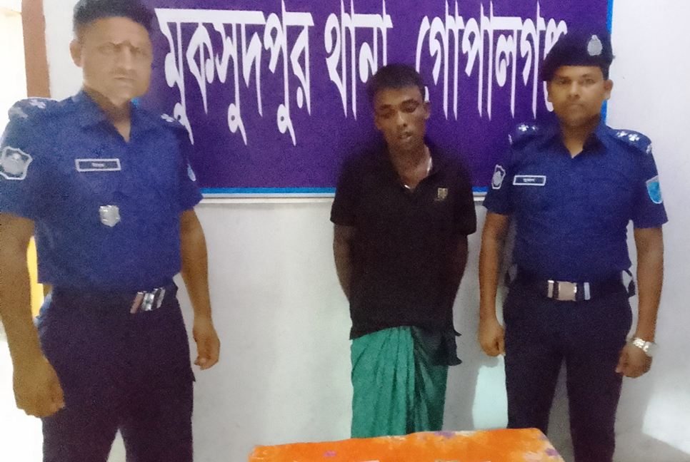 মুকসুদপুরে ২ মাদক ব্যবসায়ী গ্রেফতার