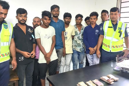 গণপরিবহনে চাঁদাবাজি, আটক ৯