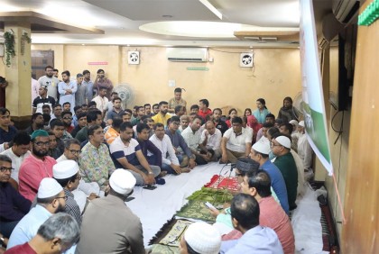 শেখ হাসিনার কারামুক্তি দিবস উপলক্ষে স্বেচ্ছাসেবক লীগের দোয়া মাহফিল