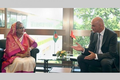 বাংলাদেশে আরও সুইস বিনিয়োগের আহ্বান প্রধানমন্ত্রীর

