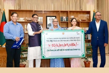 পদ্মা সেতুর ঋণের তৃতীয় ও চতুর্থ কিস্তি পরিশোধ

