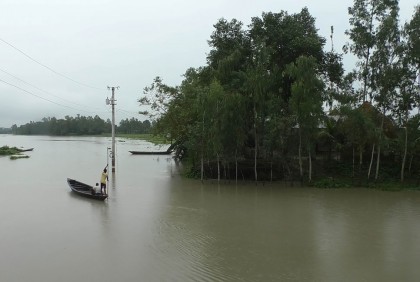 রংপুরে বন্যার পদধ্বনি, ৪ জেলায় ৫ হাজার মানুষ পানিবন্দি