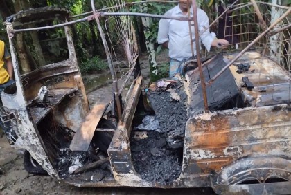 বিশ্বনাথে আগুনে ঘর ও গবাদি পশু পুড়ে ছাই