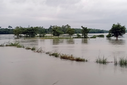 সিলেটে বন্যা পরি‌স্থি‌তি অপরিবর্তিত