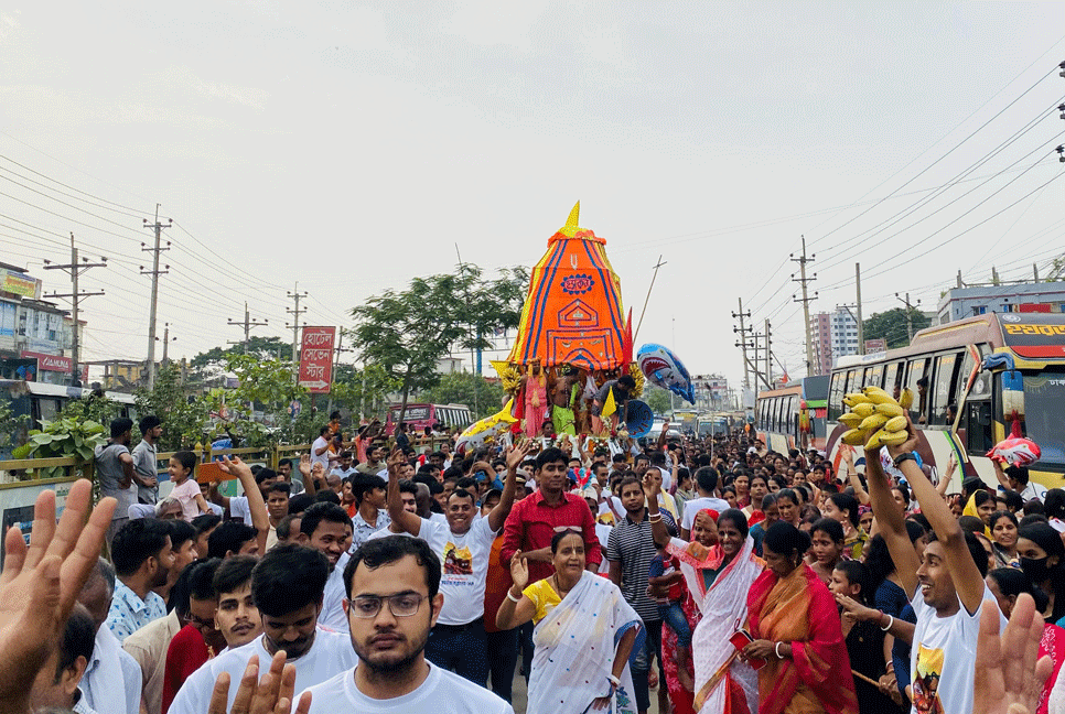 ভালুকায় ৯ দিনব্যাপী রথযাত্রা উৎসব উদ্বোধন