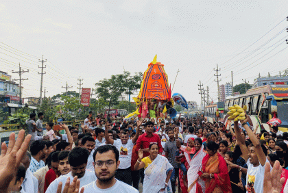ভালুকায় ৯ দিনব্যাপী রথযাত্রা উৎসব উদ্বোধন