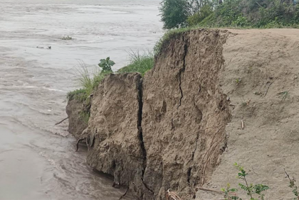 যমুনায় বাড়ছে পানি, বাড়ছে ভাঙন