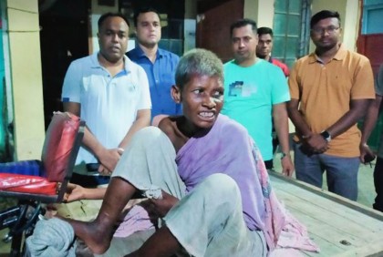সেফহোমে ঠাঁই হলো মানসিক ভারসাম্যহীন সেই সাঁওতাল নারীর 
