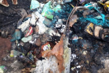 বাগেরহাটে আগুনে ৪ দোকান পুড়ে ছাই