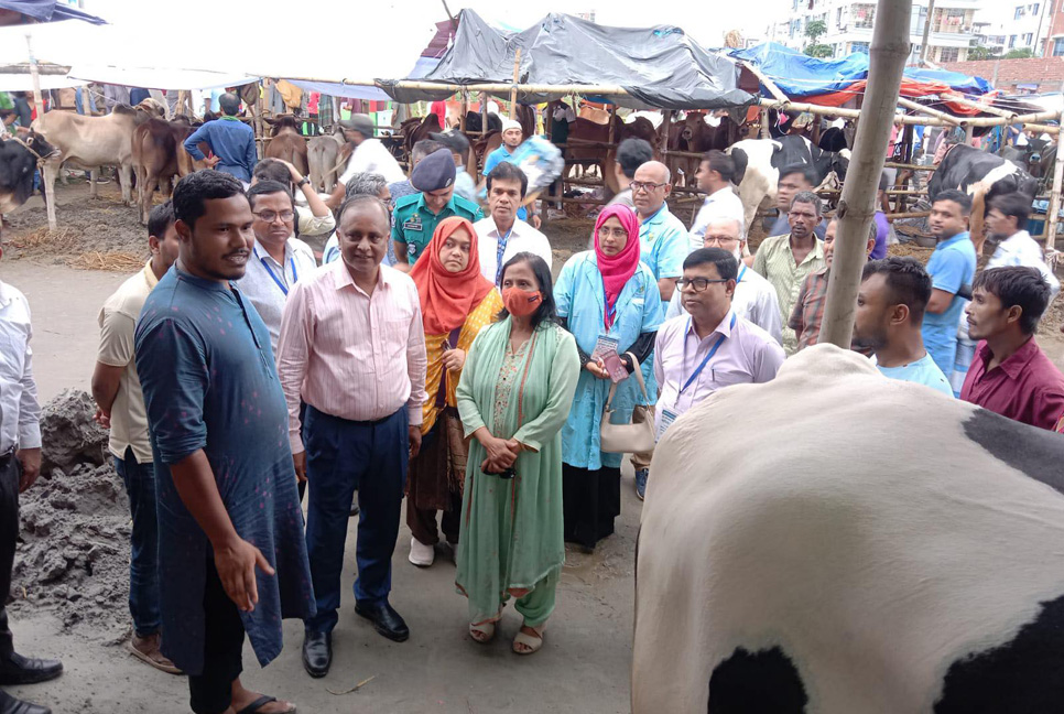 রাজধানীতে কোরবানির পশুর হাট পরিদর্শনে প্রাণিসম্পদ সচিব

