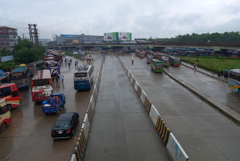 ঢাকা-টাঙ্গাইল মহাসড়কে যানবাহনের চাপ নেই